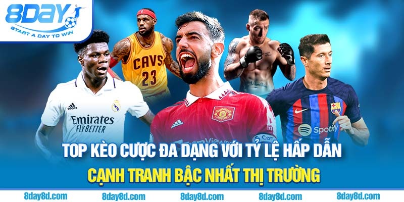 Hệ thống kèo phong phú tạo nên sức hút của thể thao 8day Hệ thống kèo phong phú tạo nên sức hút của thể thao 8day